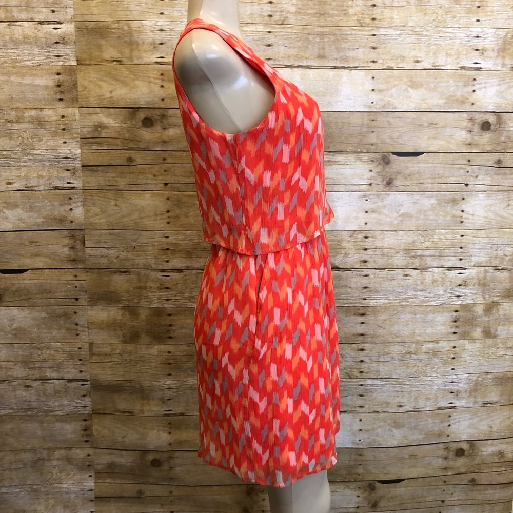 🛍LUCKY BRAND | Orange Sleeveless Dress Small - Picture 3 of 7